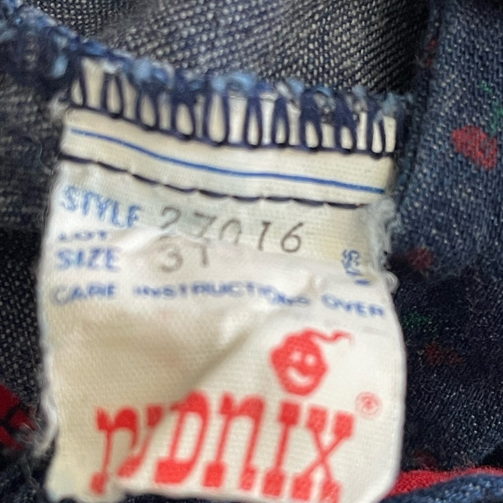 Playful Blue and Red Overalls with Elastic Waistband - Picture 3 of 4